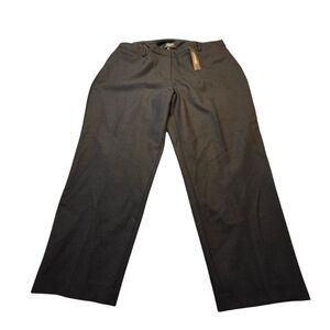 NWT Talbots Hampshire Black Lined Wool Blend Ankle Length Pants Size 24W E27